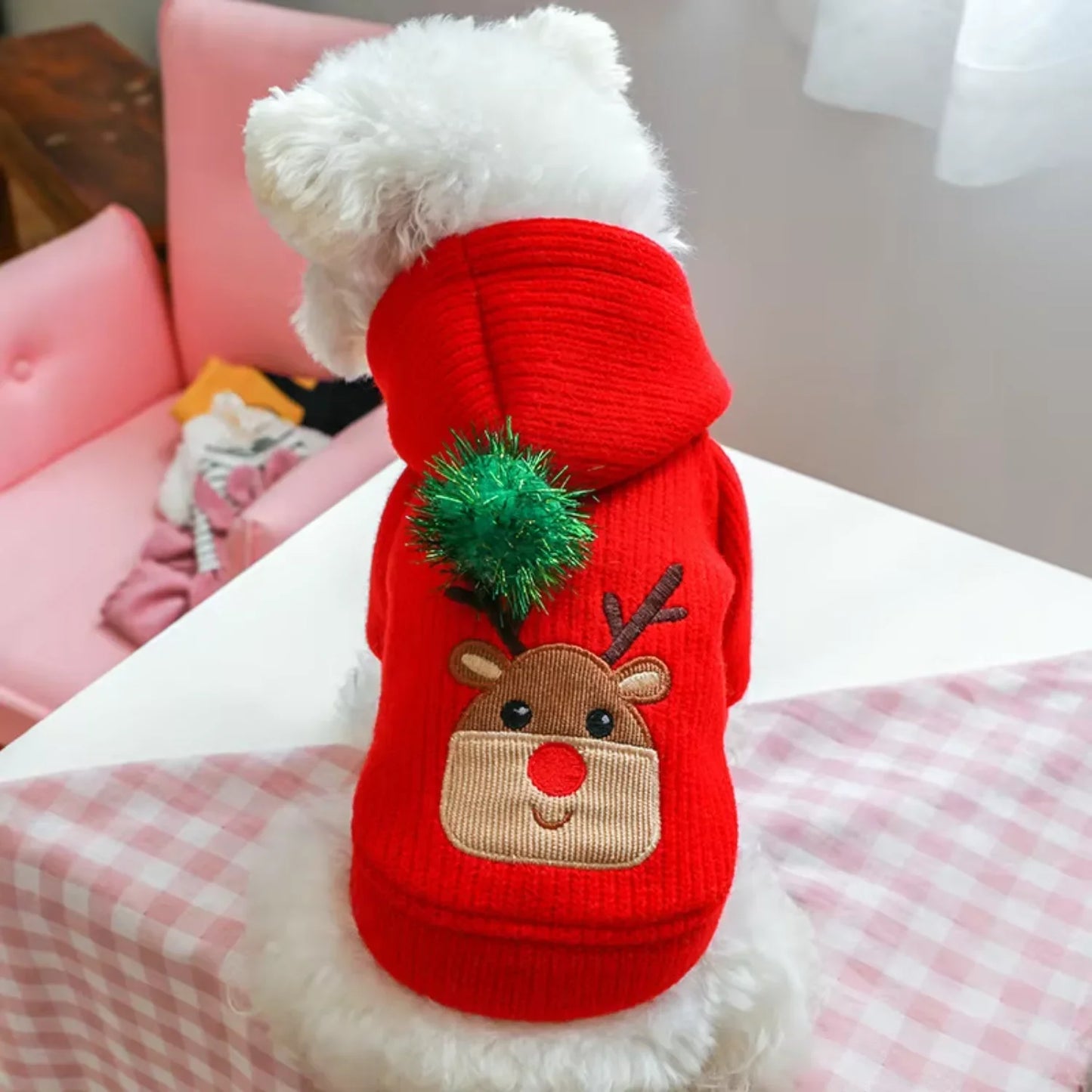Pet Skirt Dress Warm Winter Coat For Small Dogs Christmas