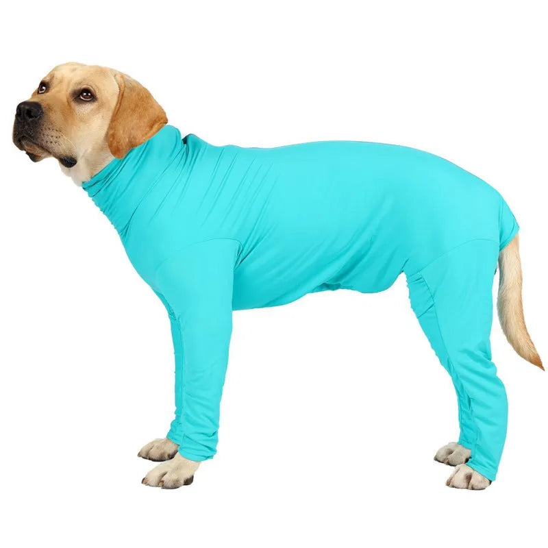Long Sleeve One Piece Dog Pajamas For Post Surgery Recovery