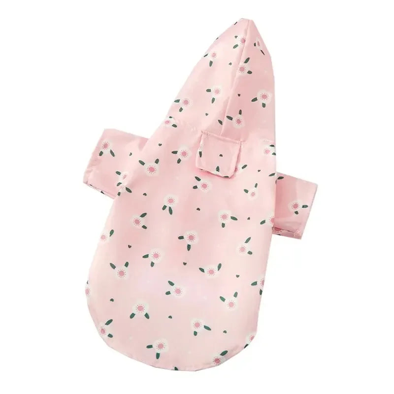 Dog Raincoat Summer Fashion Short Sleeve Waterproof Coat
