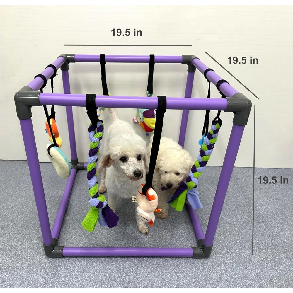 Puppy Play Gym For Small Dogs 8 Hanging Toys Jungle Gym