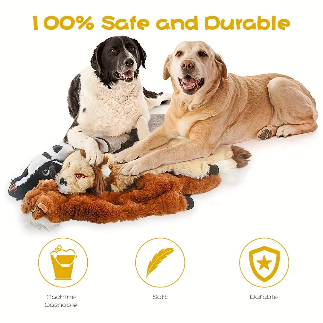 Squeaky Plush Dog Toy Durable Chew For All Breeds Gift