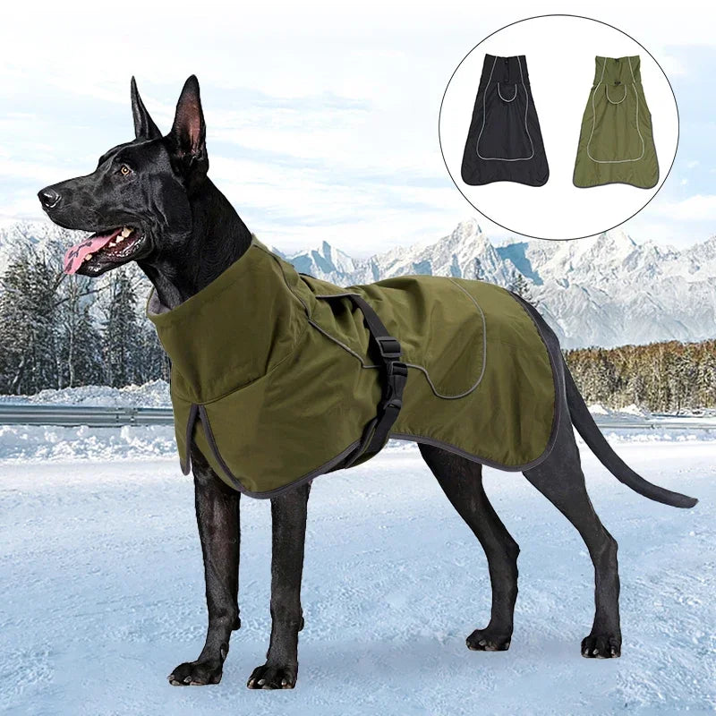 Winter Warm Dog Coat Waterproof Vest Jacket for Large Dogs