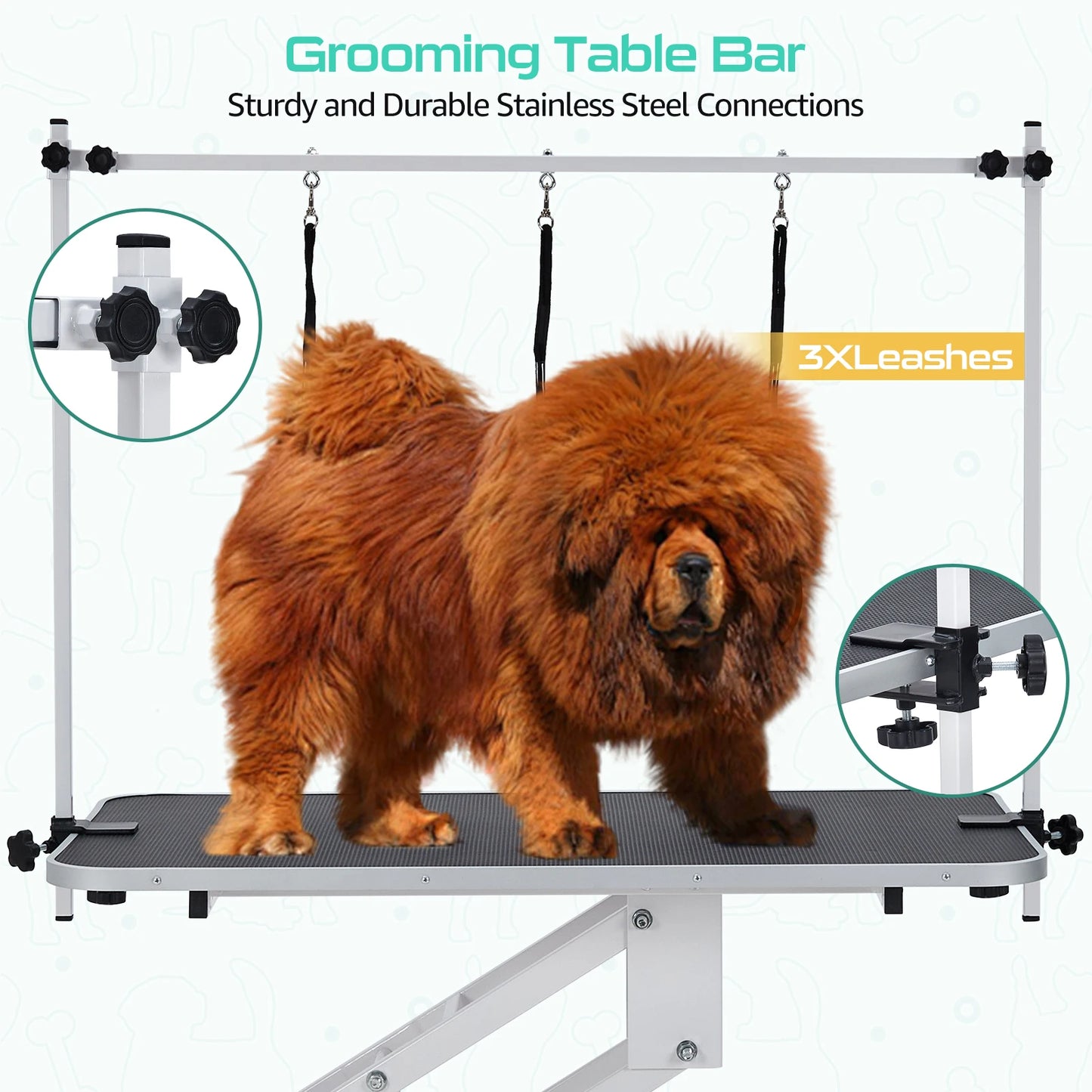 Hydraulic Dog Grooming Table Heavy Duty 350 Lbs Capacity