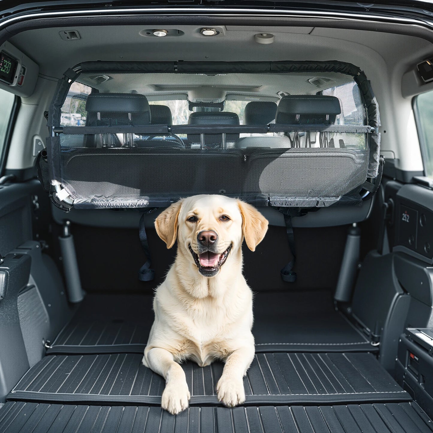 SucceBuy Dog Car Barrier See Through Mesh Universal Fit
