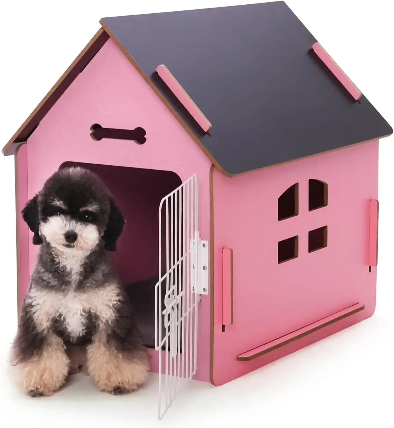Cozy Wooden Indoor Dog House For Small Pets And Cats