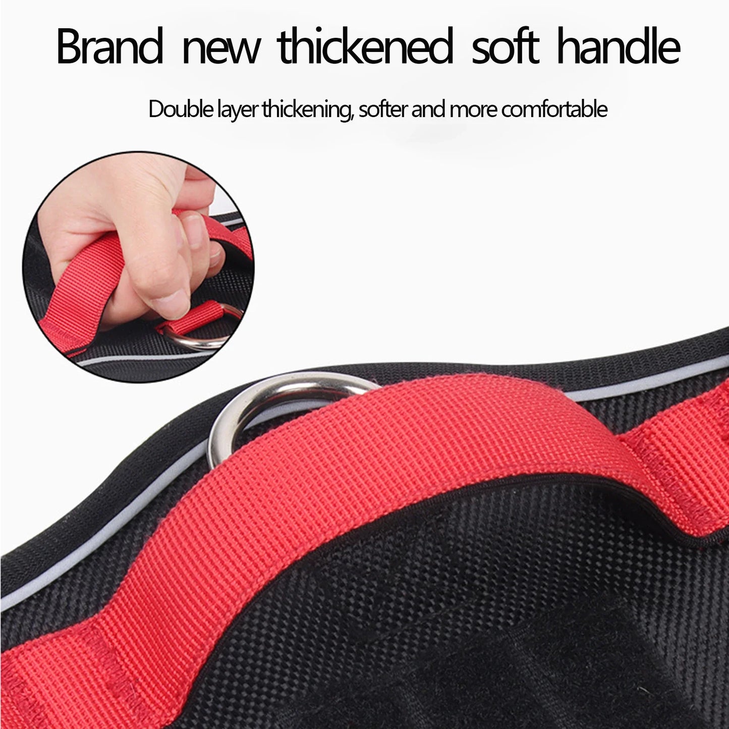 Reflective Tactical Dog Harness Vest for Medium and Large Dogs 1680D Waterproof Oxford Cloth