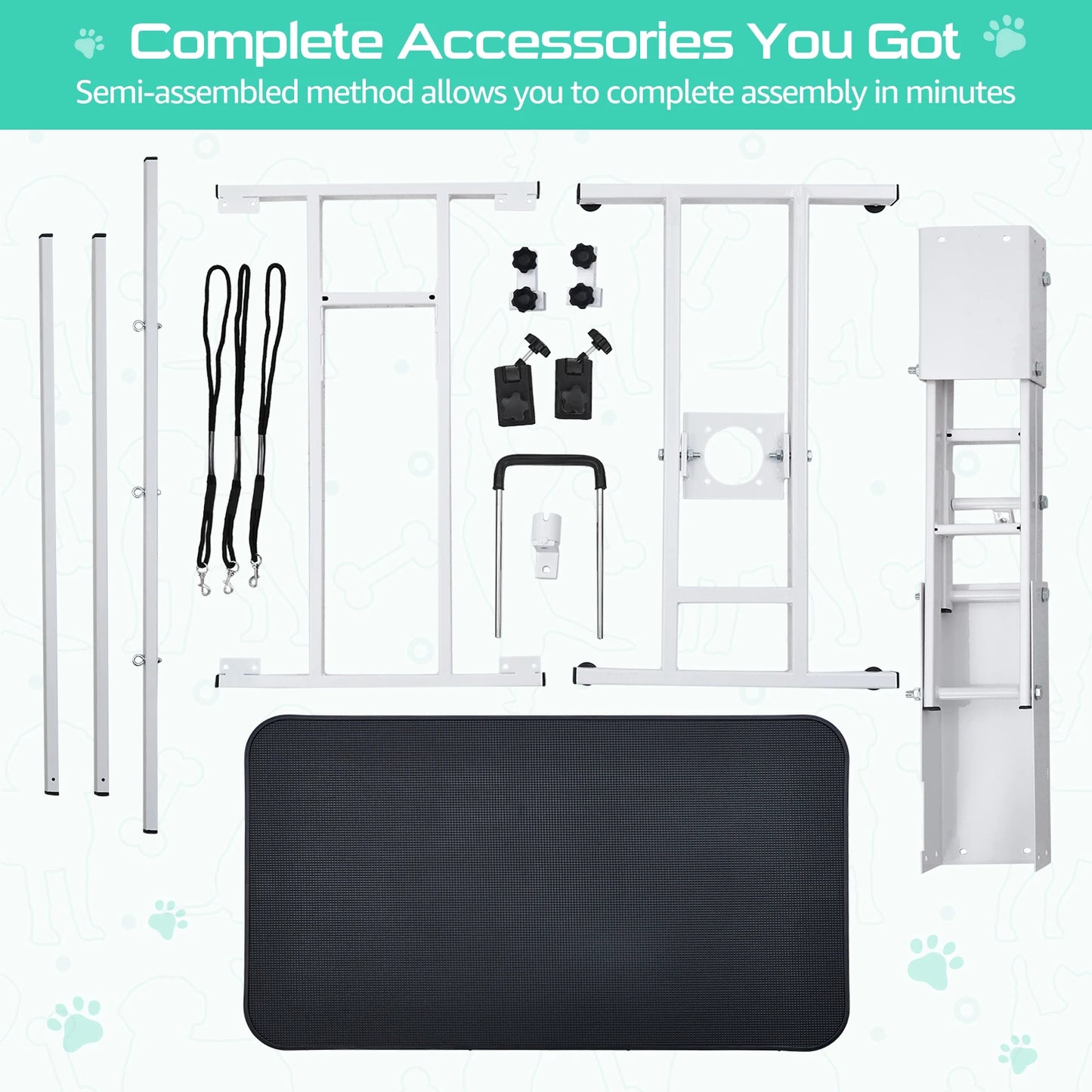 Hydraulic Dog Grooming Table Heavy Duty 350 Lbs Capacity