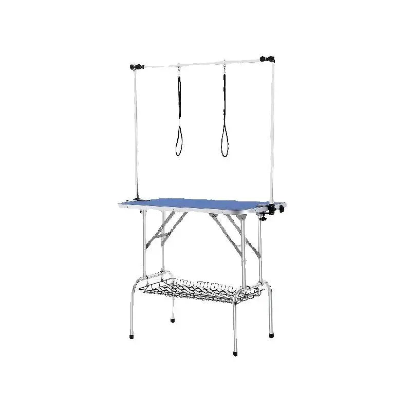 SucceBuy Foldable Pet Grooming Table With Arms And Clamp
