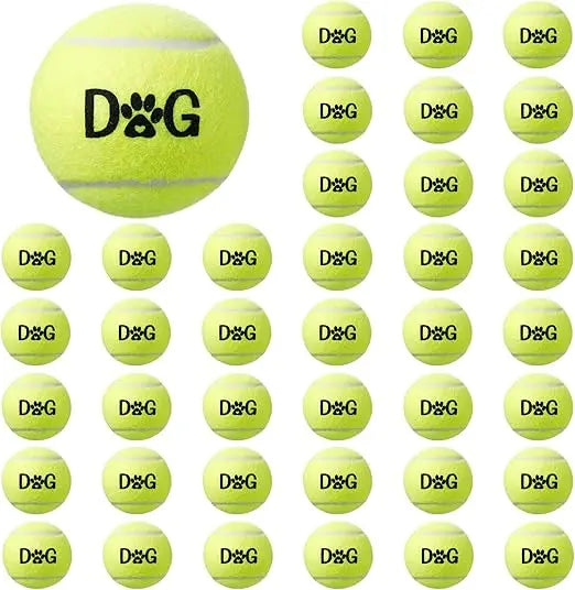 40 Pack 2.5 Inch Tennis Balls Dog Toys With Carry Bags