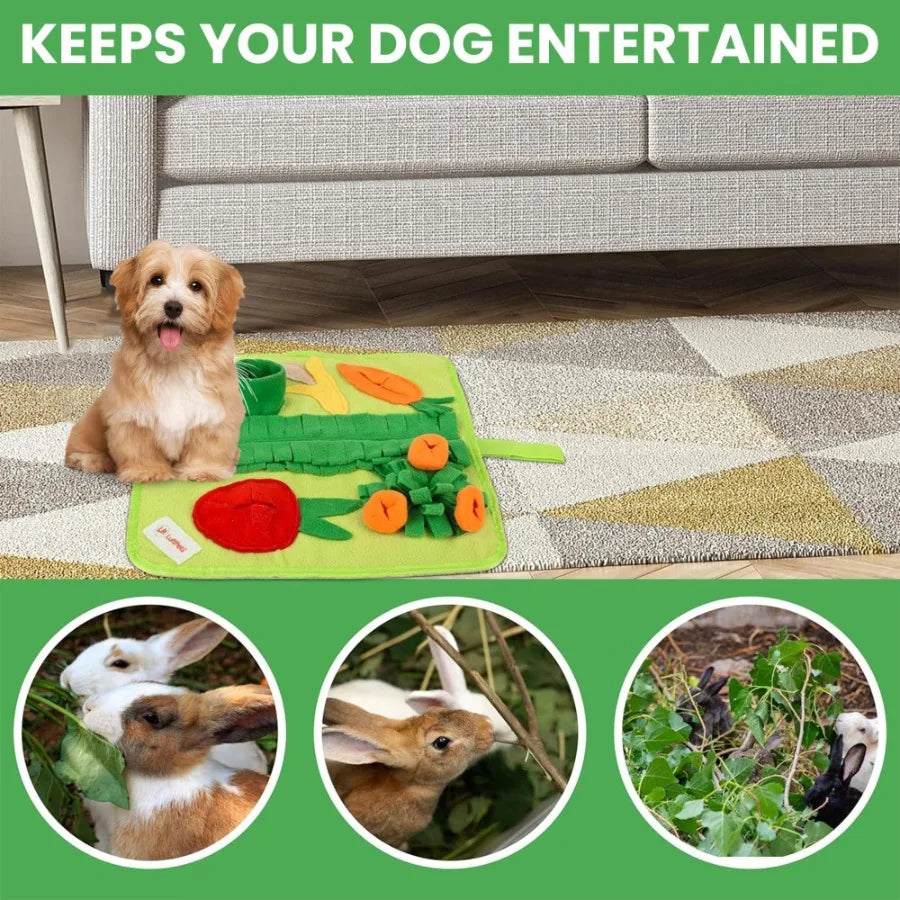 Snuffle Mat For Small Dogs And Cats 15x15 Foraging Washable