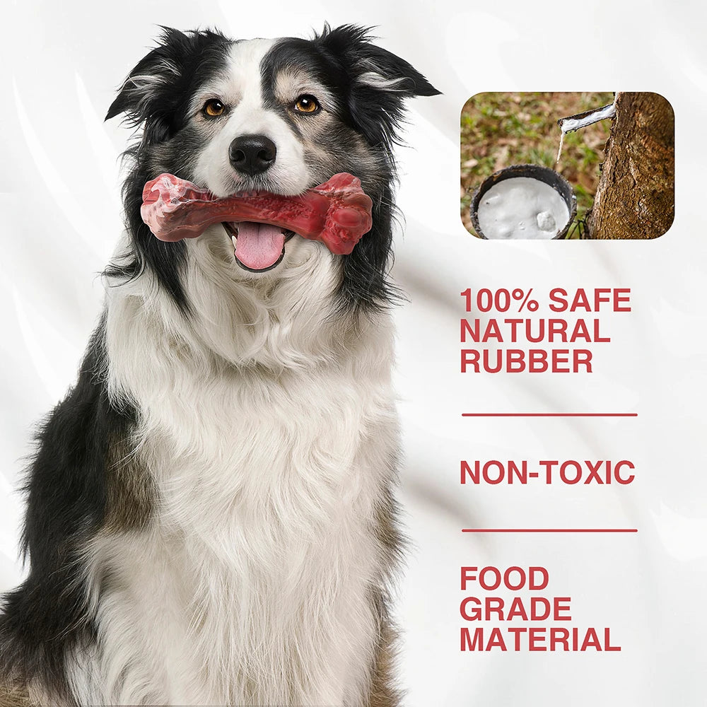 Masbrill Dog Toys for Aggressive Chewers Large Dogs Bone Shaped Indestructible Nylon Interactive Teeth Cleaning Chew Toy