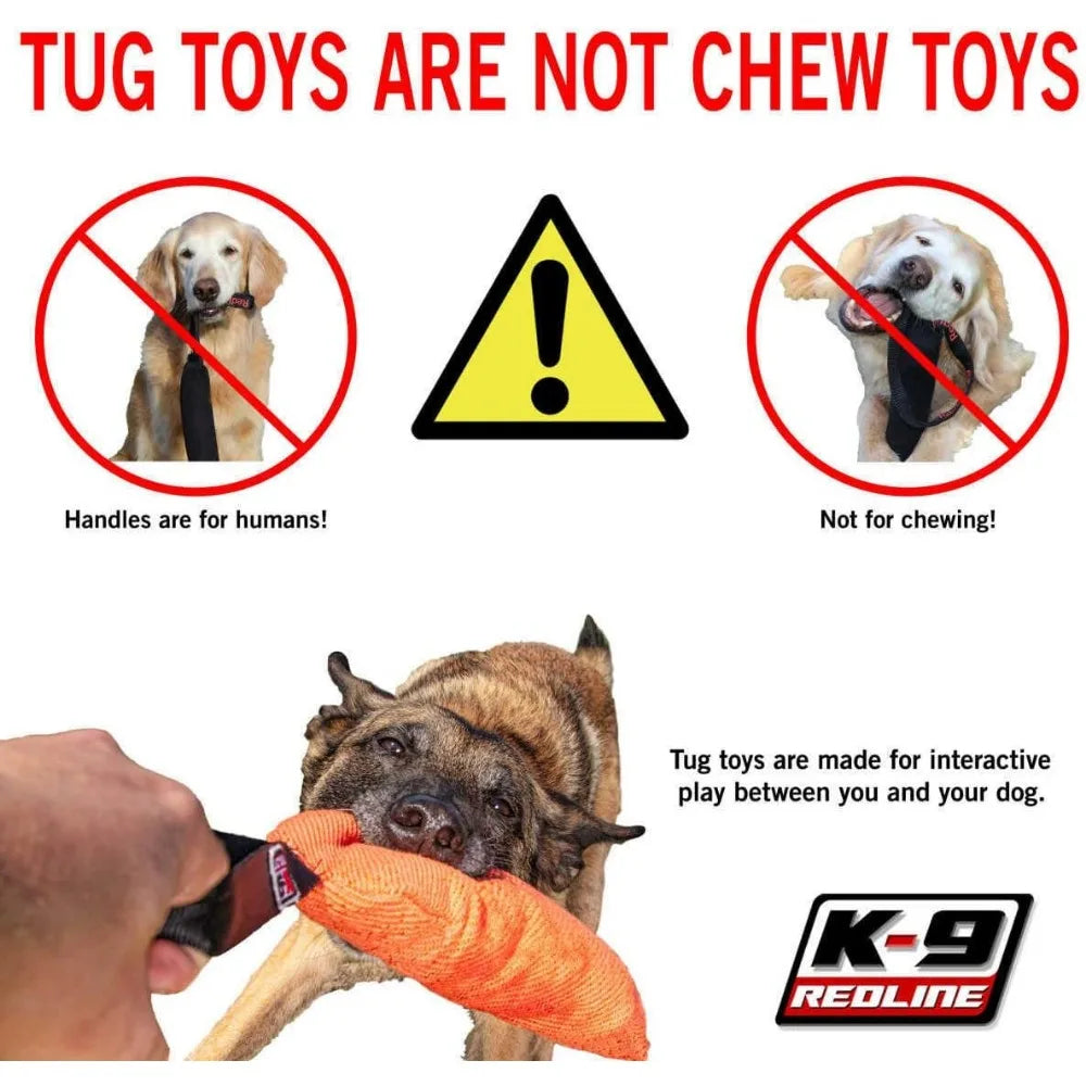 Redline K9 2 Handle Jute Tug Toy 4x24 Inches Durable