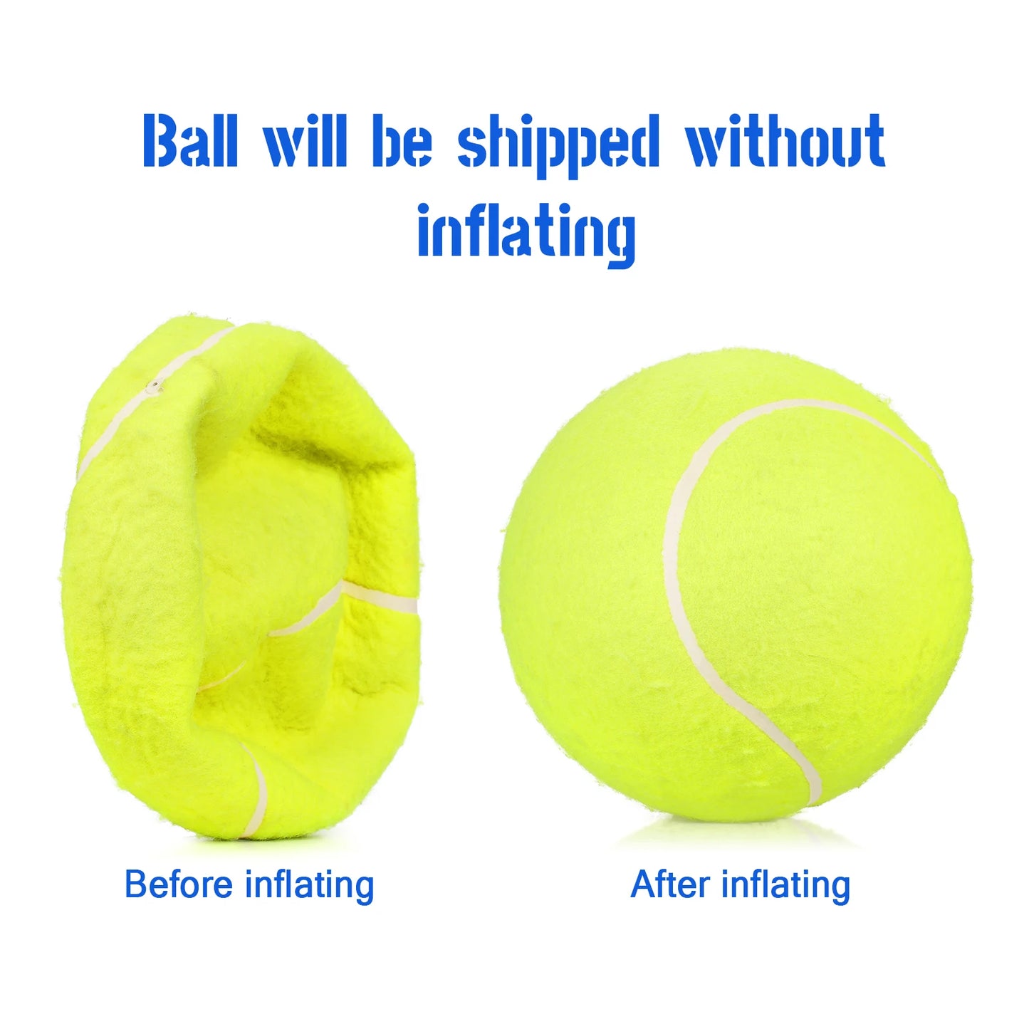 Oversize 9.5 Inch Giant Inflatable Tennis Ball for Pets