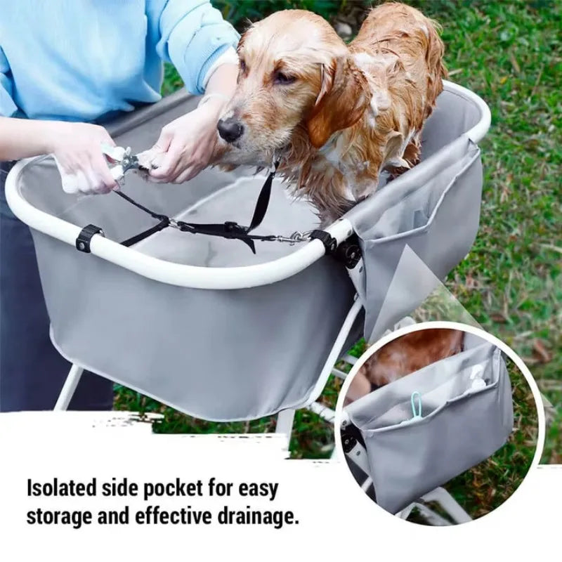 Elevated Foldable Dog Bath Tubs For Medium To Large Pets