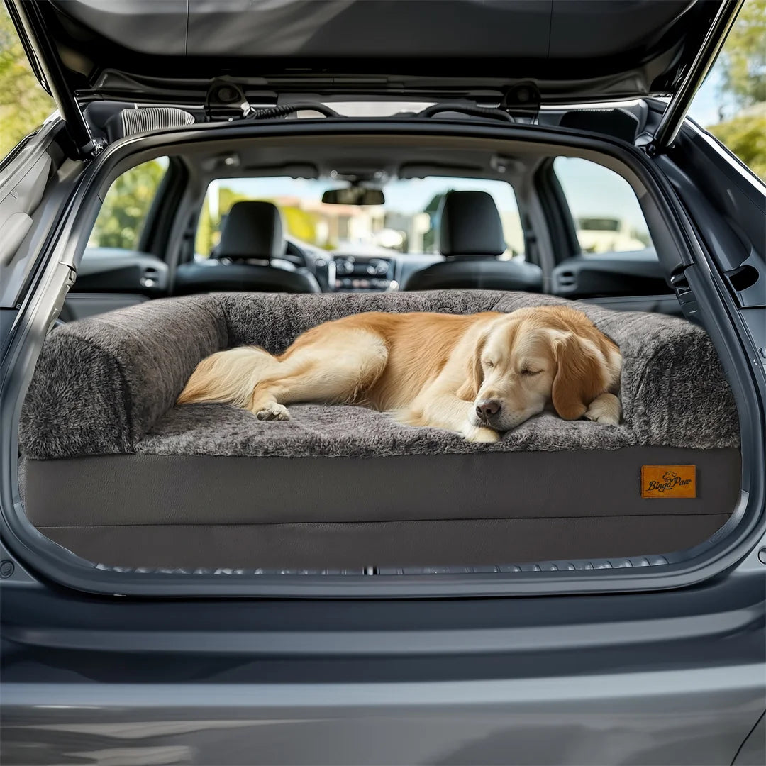 180cm Giant Dog Bed Foldable Calming Plush Orthopedic