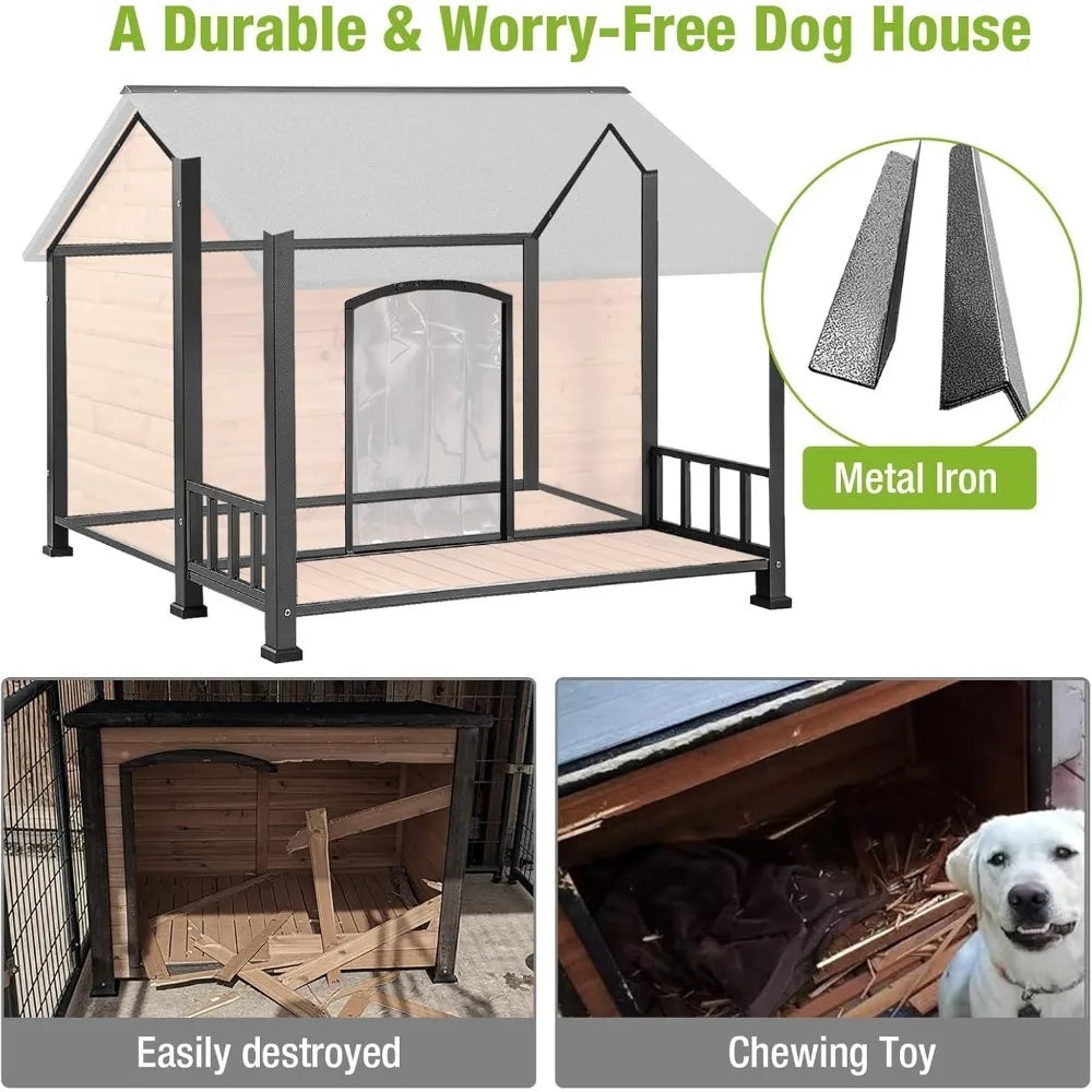 Extra Large Insulated Dog House Large Breed Weatherproof
