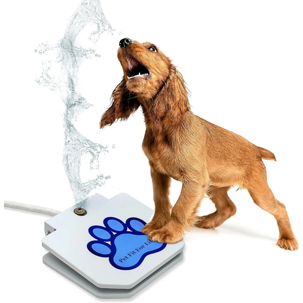 Dog Pedal Water Fountain Step On Sprinkler Giant Tennis Ball