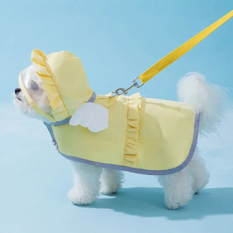 Angel Raincoat For Dogs Waterproof Poncho Style Small Dogs