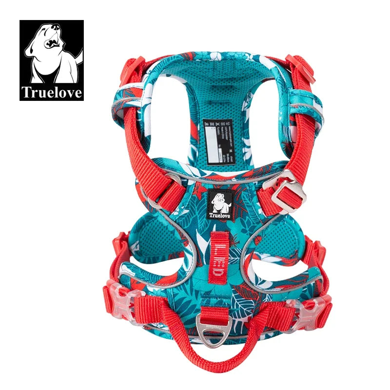 Truelove Explosionproof Dog Harness Camouflage Reflective Nylon Special Edition Upgrade TLH5653 Easy To Adjust