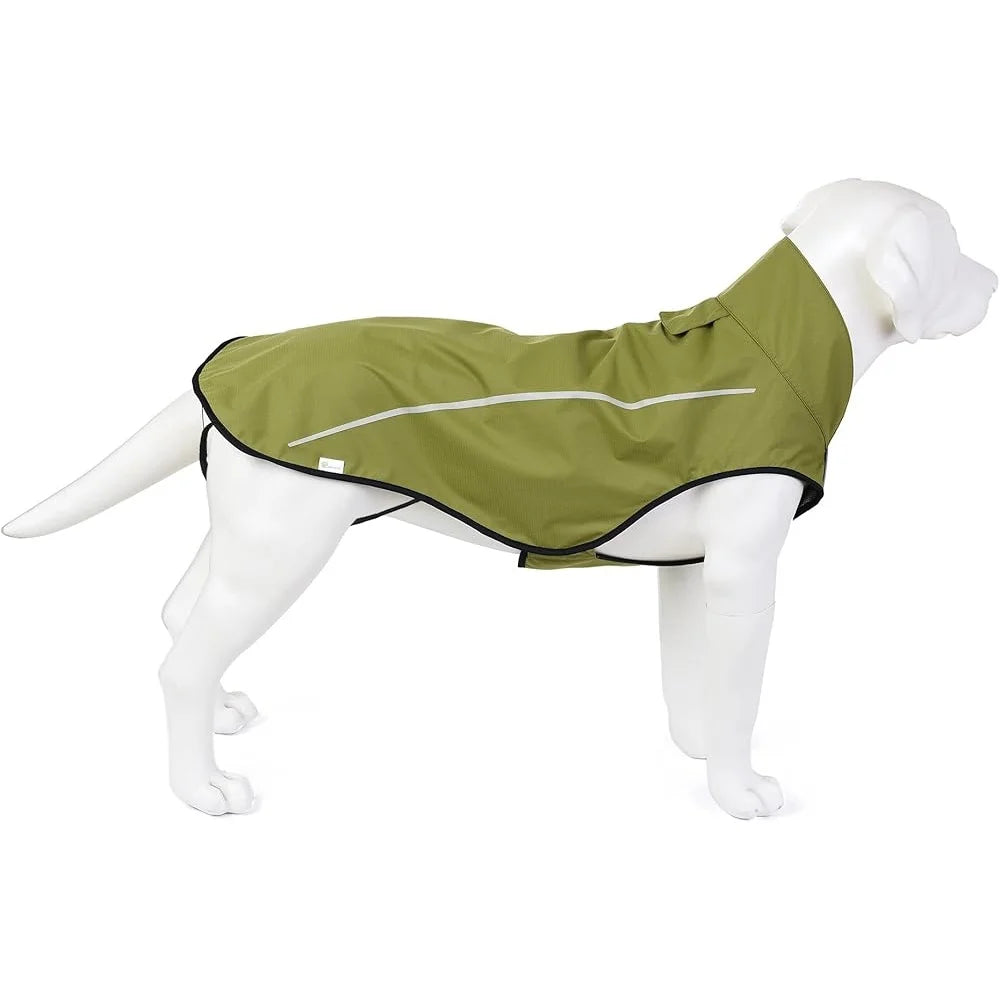 Reflective Dog Raincoat Waterproof Adjustable Lightweight Breathable Jacket With Leash Hole For Small Medium Large Breeds