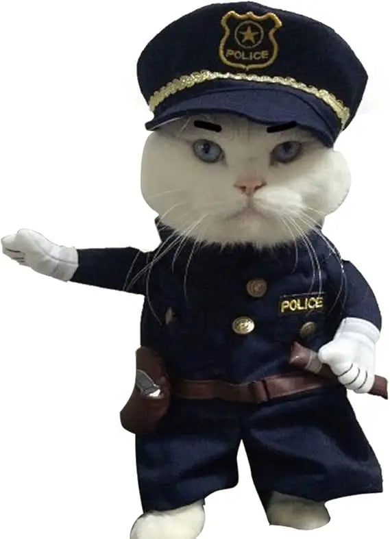 Fdit Pet Costume With Hat For Dogs Cats Halloween Party