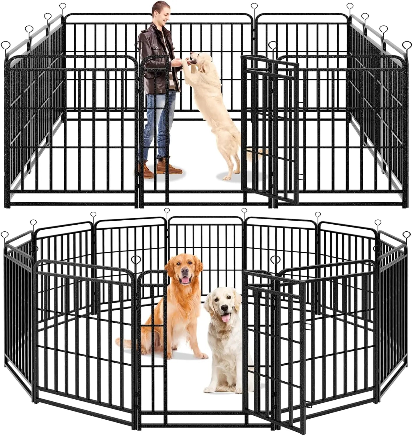Outdoor Dog Playpen 12 Panels Heavy Duty Fence 40 Inch