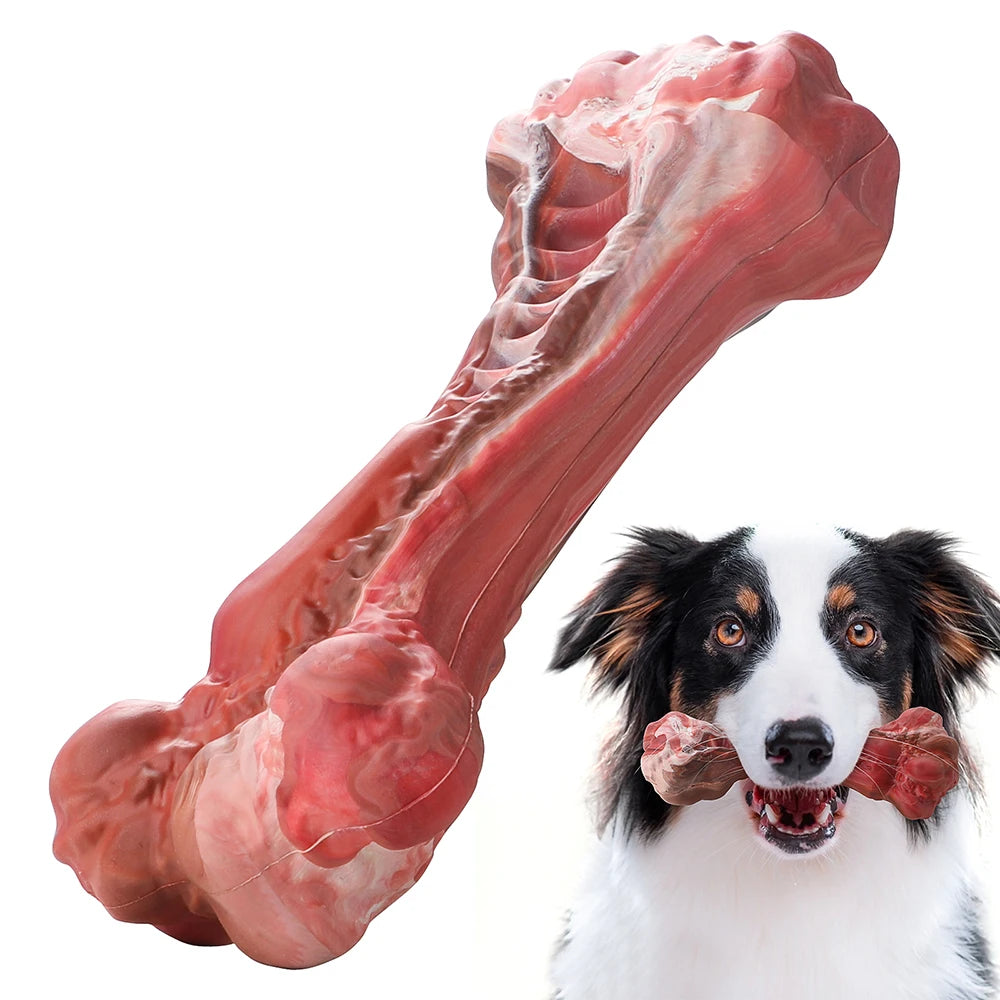 Masbrill Dog Toys for Aggressive Chewers Large Dogs Bone Shaped Indestructible Nylon Interactive Teeth Cleaning Chew Toy