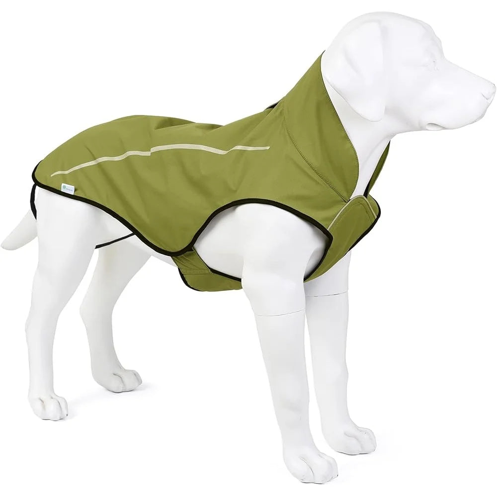Reflective Dog Raincoat Waterproof Adjustable Lightweight Breathable Jacket With Leash Hole For Small Medium Large Breeds