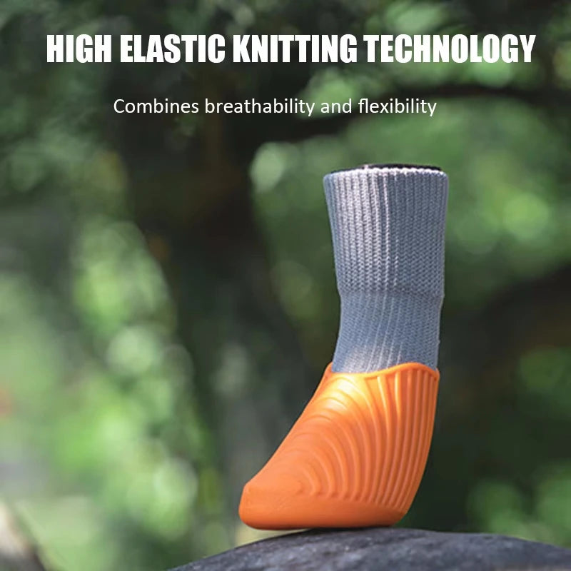 4 Pack Outdoor Dog Boots Waterproof Anti Slip Paw Protectors For Small Medium Large Dogs Cats