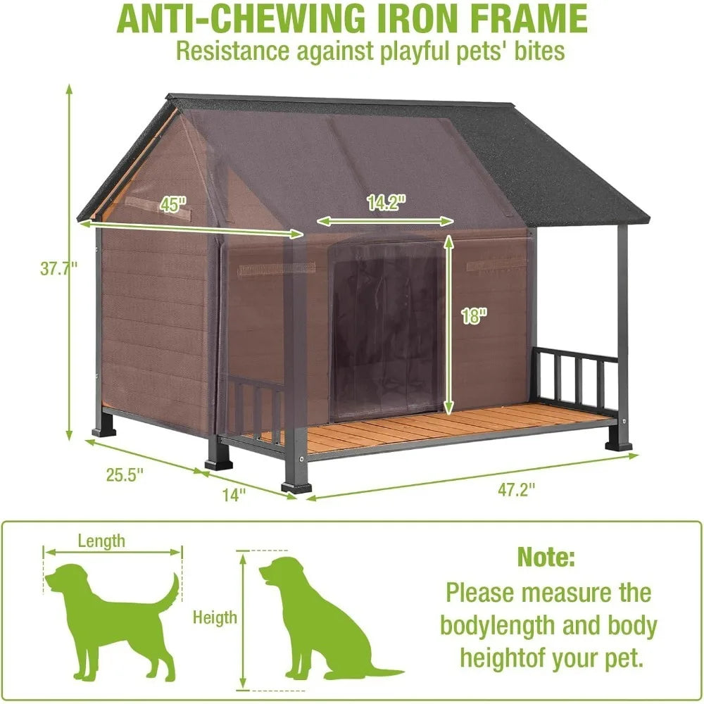 Extra Large Insulated Dog House Large Breed Weatherproof