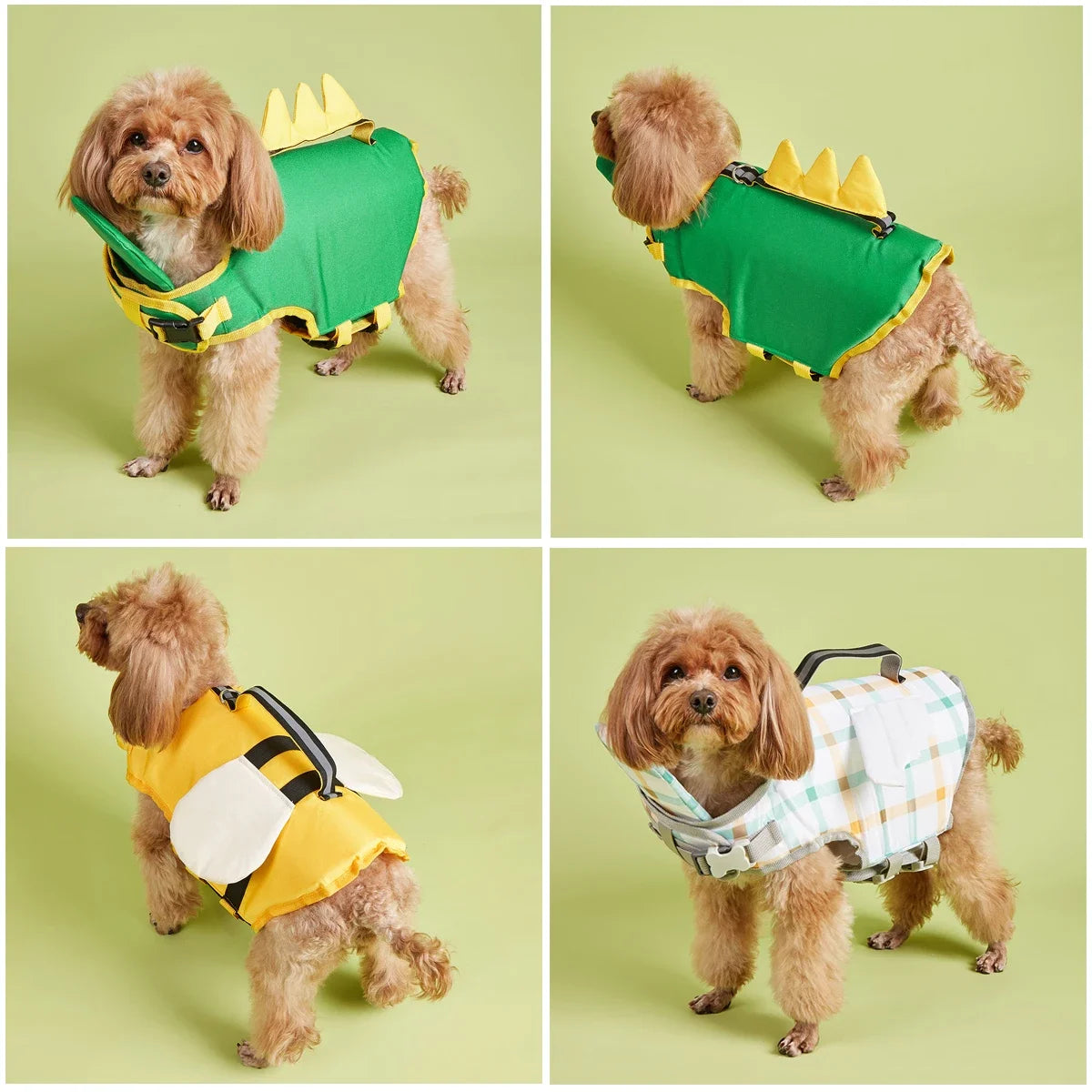 Dog Life Jacket Reflective Adjustable Flotation Vest