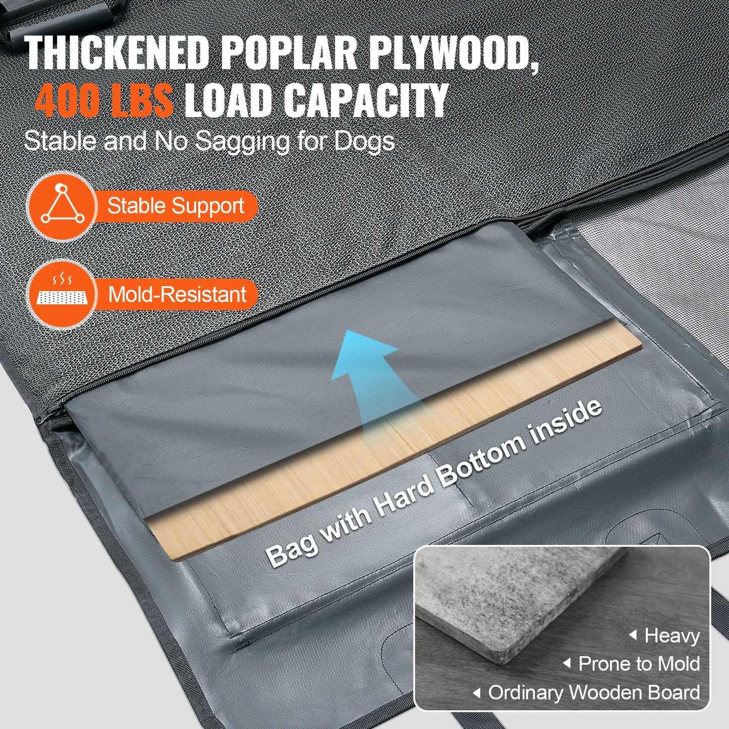 Dog Hammock Back Seat Extender Waterproof Car Cover