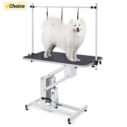 Hydraulic Dog Grooming Table Heavy Duty 350 Lbs Capacity