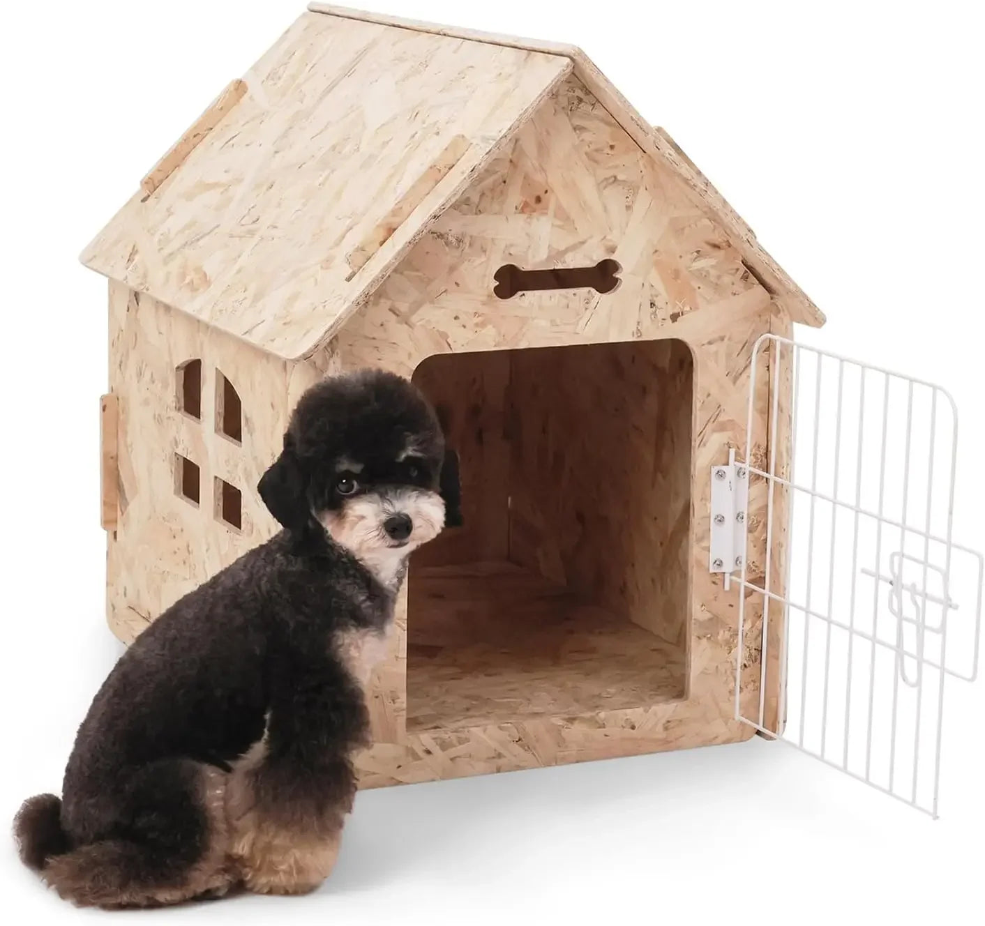 Cozy Wooden Indoor Dog House For Small Pets And Cats