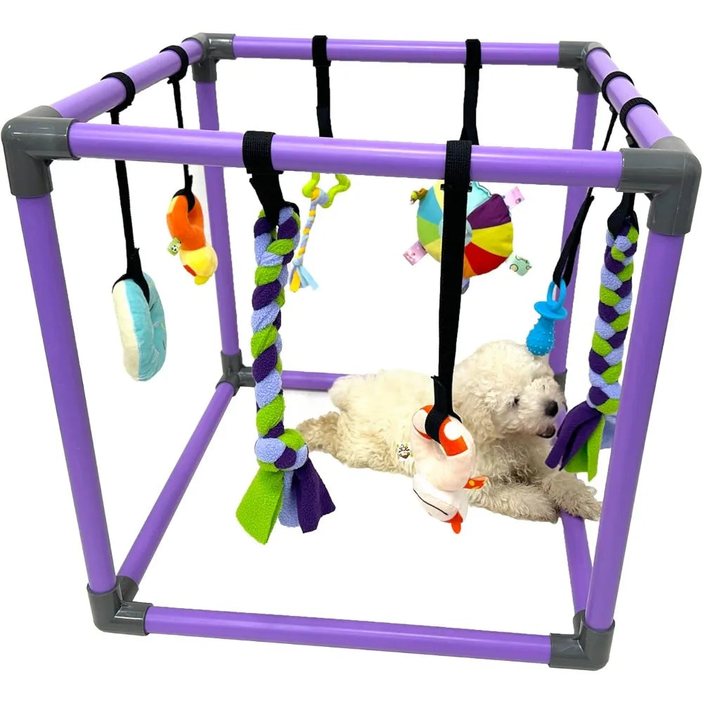 Puppy Play Gym For Small Dogs 8 Hanging Toys Jungle Gym