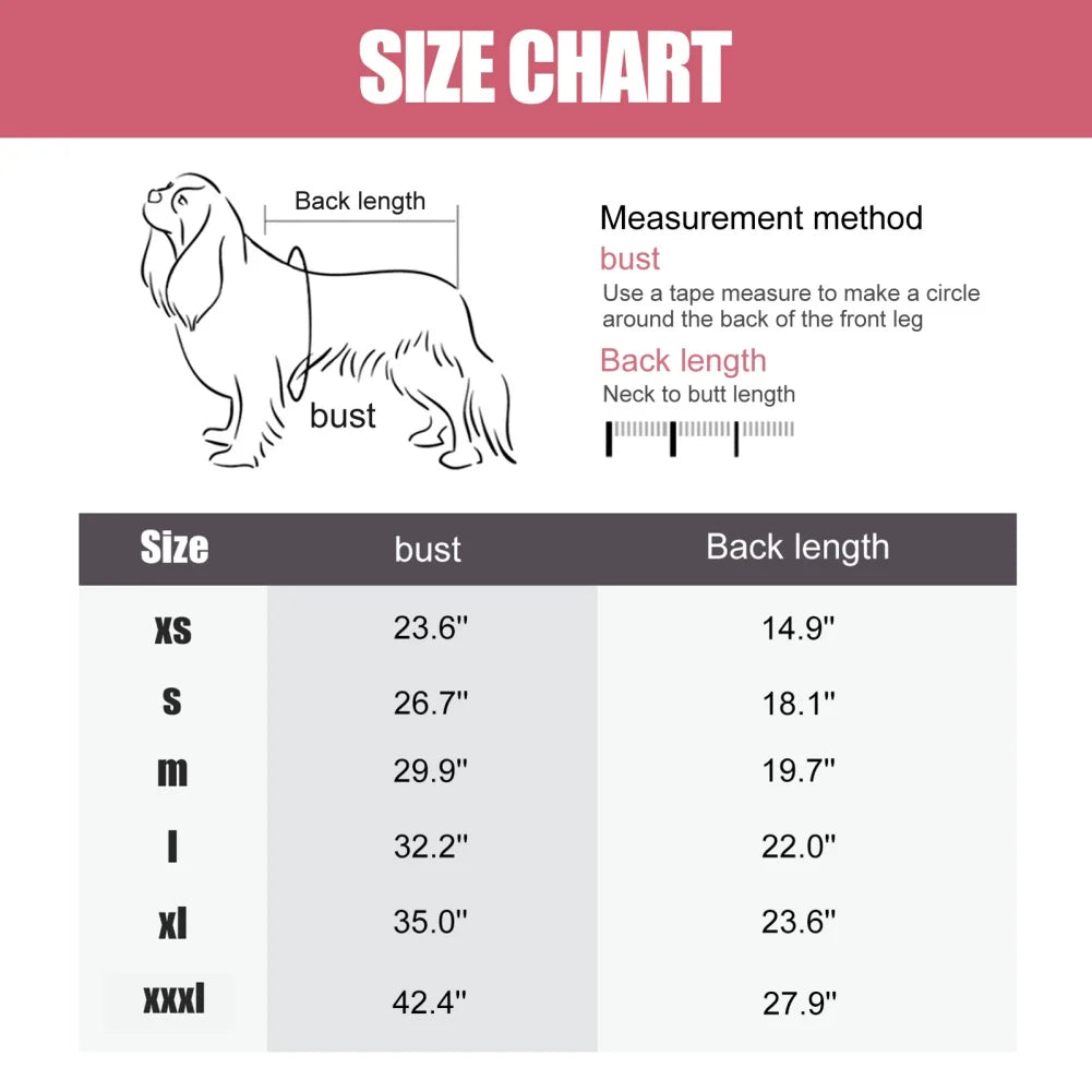 Winter Fleece Dog Jumpsuit Pajamas For Small Medium Dogs