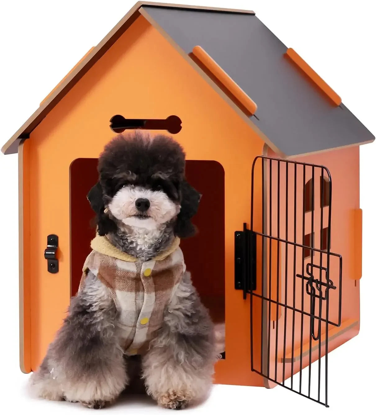Cozy Wooden Indoor Dog House For Small Pets And Cats