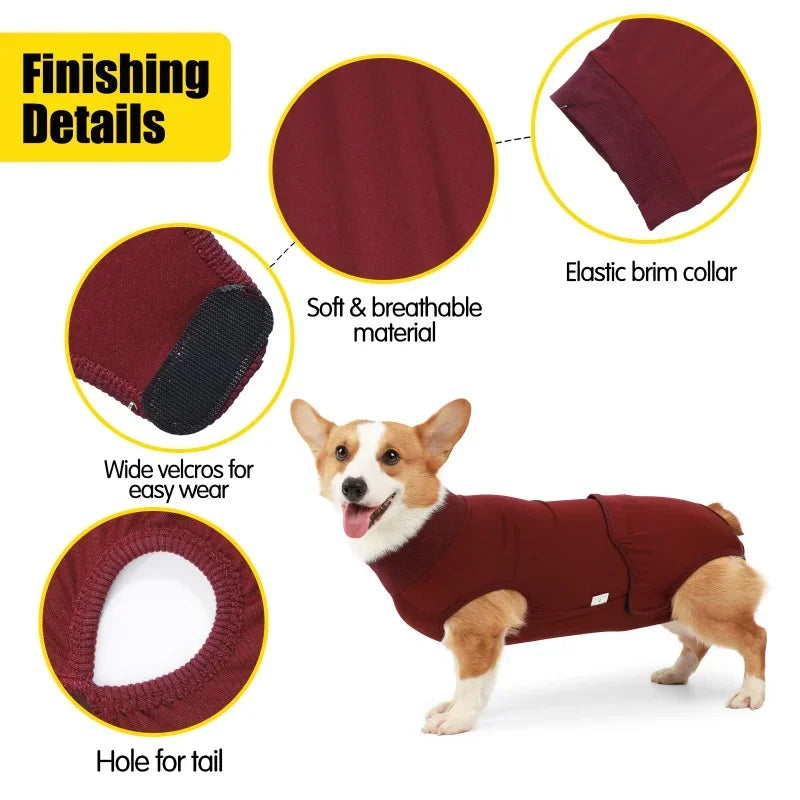 Recovery Suit For Dogs Cats After Surgery Prevent Licking