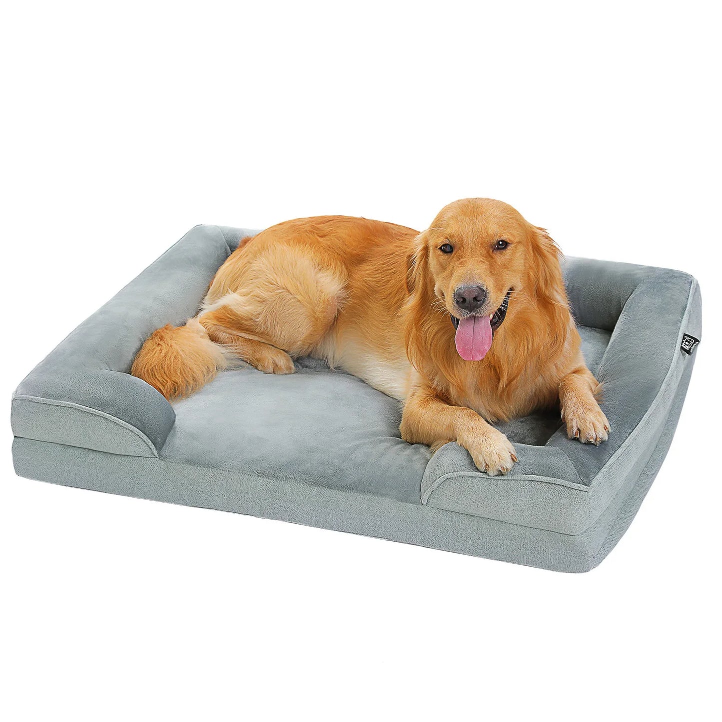 Large Dog Bed With Removable Cover Washable Non Slip Bottom