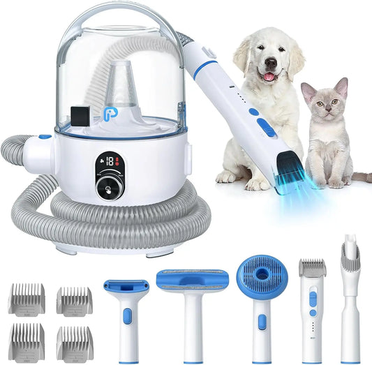 Pet Grooming Vacuum Kit 5 In 1 With 2.0L Dust Cup Low Noise