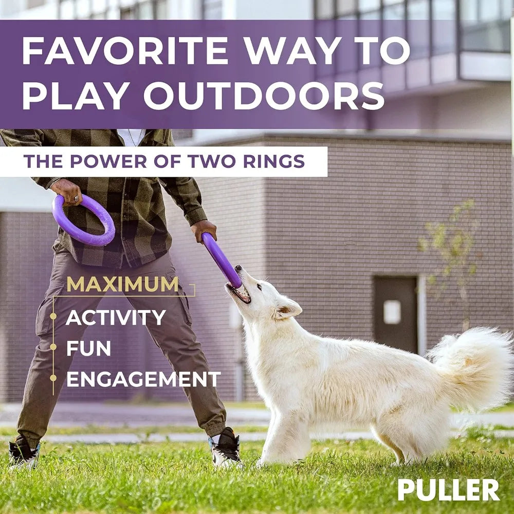 Puller Outdoor Dog Ring Toy For Fetch Tug Of War All Sizes