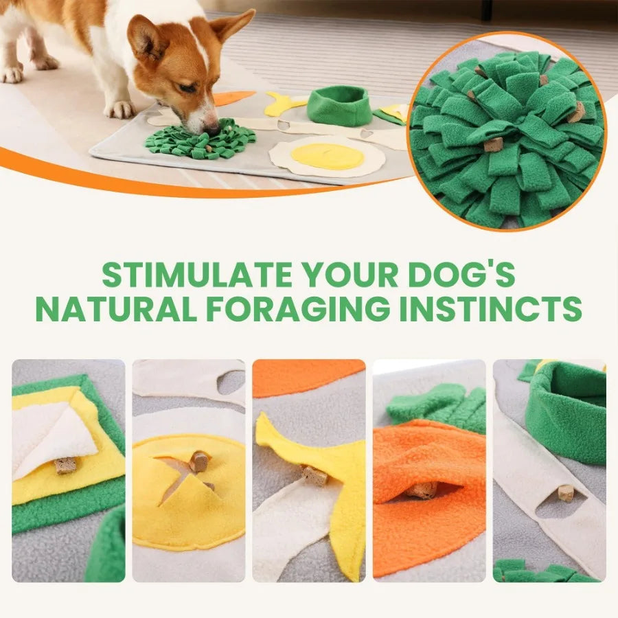 Snuffle Mat for Large Dogs 19x23 Indoors Keeps Pets Busy