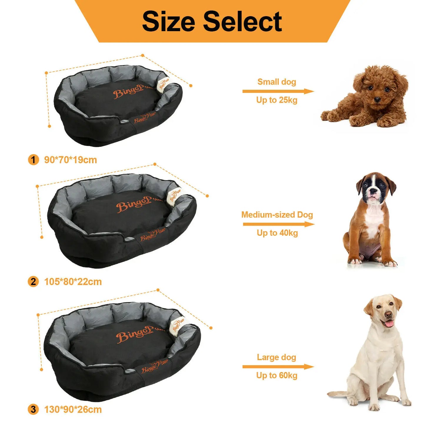 Waterproof XXL Extra Large Jumbo Orthopedic Sofa Dog Bed Mat