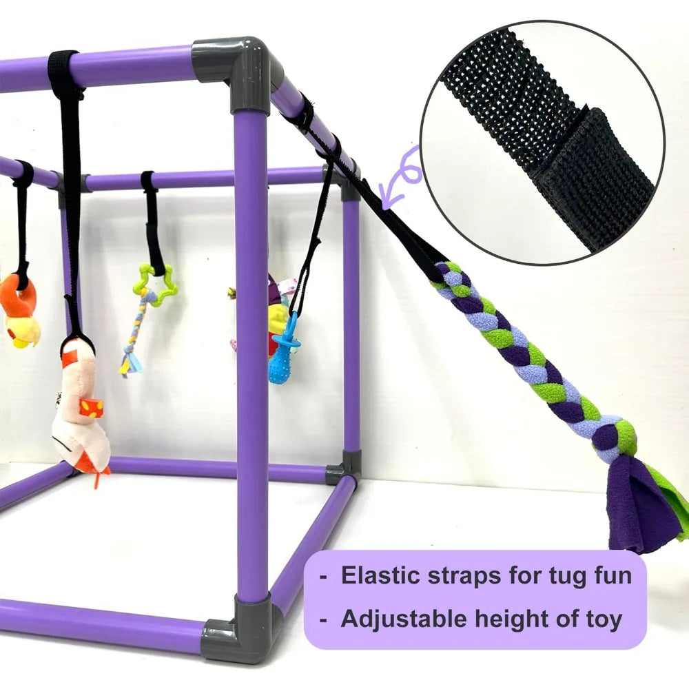 Puppy Play Gym For Small Dogs 8 Hanging Toys Jungle Gym