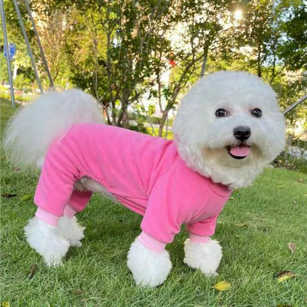 Winter Fleece Dog Pajamas For Small Medium Dogs And Cats