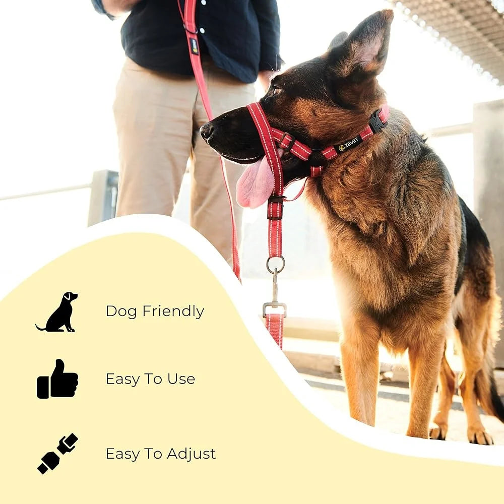 Soft Padded No Pull Dog Head Halter Adjustable Safety Strap Training Collar for Small Medium Large Dogs