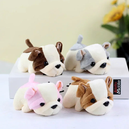 Plush Dog Toys Mini Dog Shape Bite Resistant Chew Toys