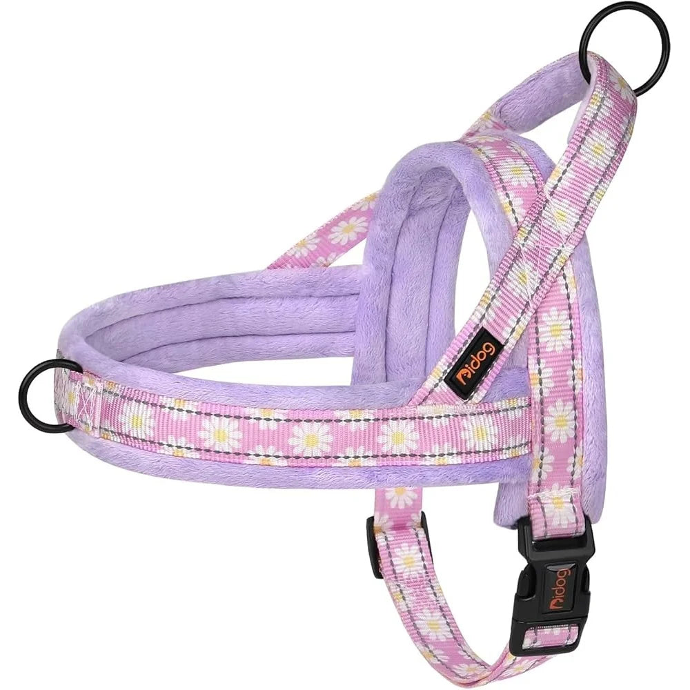 No Pull Dog Harness Soft Padded Easy Walk Adjustable Reflective Quick Release Buckle Comfortable Pet Harness for Training and Outdoor Use
