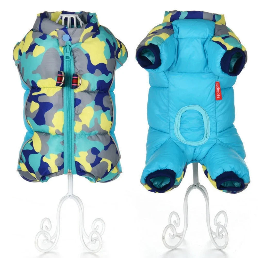 Warm Fleece Small Dog Winter Coat Pup Puffer Reflective
