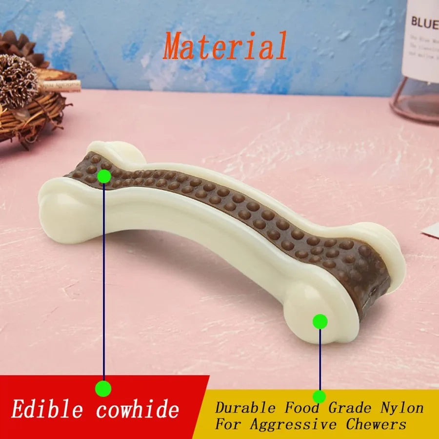 Indestructible Beef Flavor Dog Chew Toys 3 Pack Large Breed